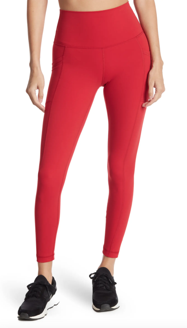 90 Degree by Reflex Superflex High Rise Elastic Free Pocket Ankle Leggings (Scorpio Red) $15 & More + Free Store Pickup $29+ or Free S/H $89+