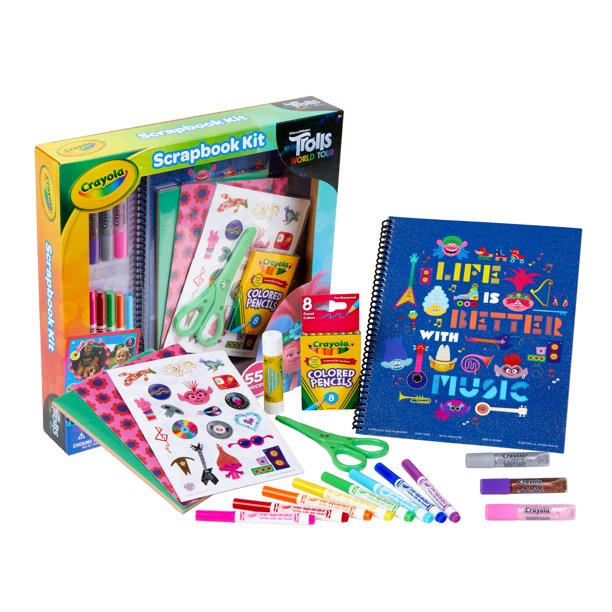 Crayola Trolls 2 World Tour Scrapbooking Coloring Art Kit $8.30 + Free Shipping with Walmart+ or Free S/H on $35+