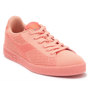 Diadora Women s Game Weave Lace Up Sneakers Rosa Pesca