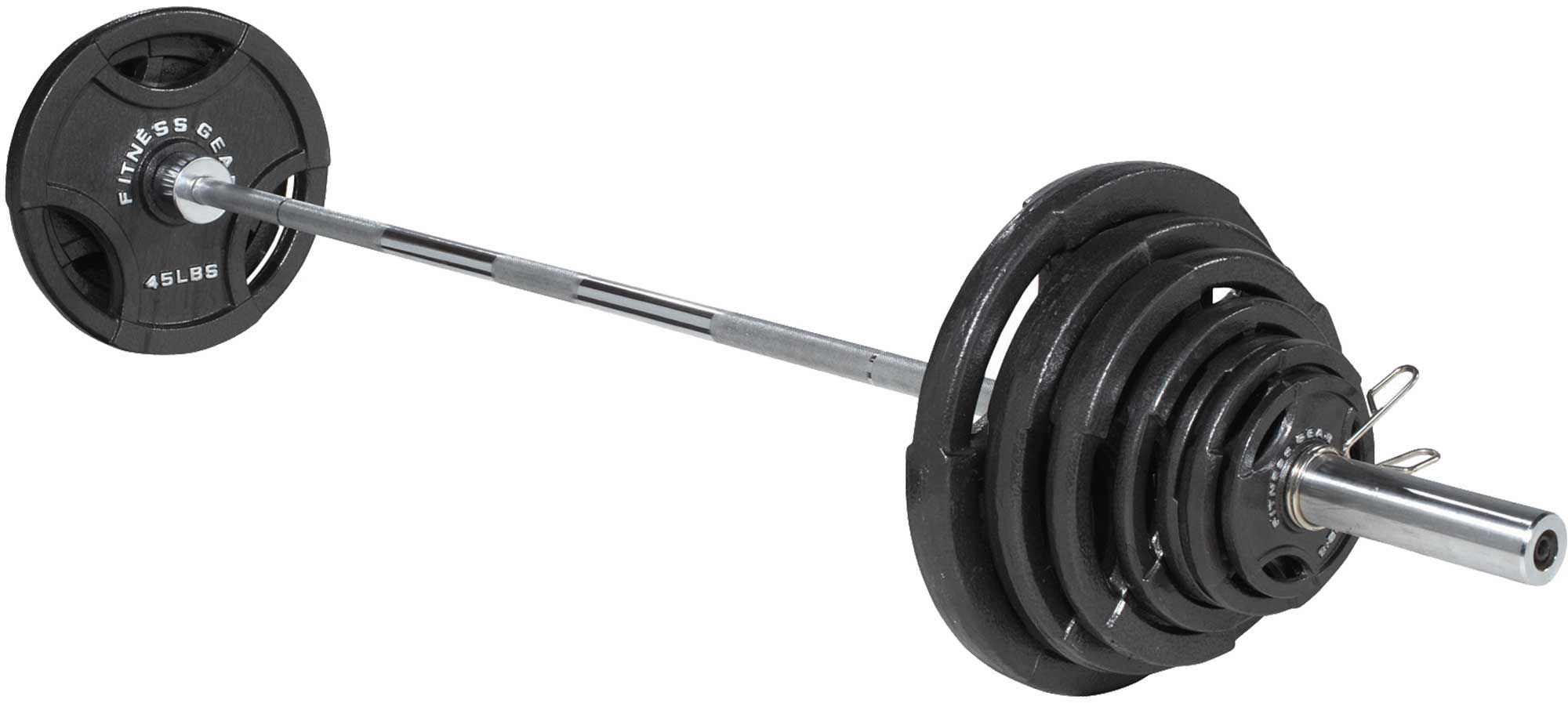 Fitness Gear 300 Lbs. Olympic Weight Set (Includes 7' Chrome Bar) $190 + Free Store Pickup