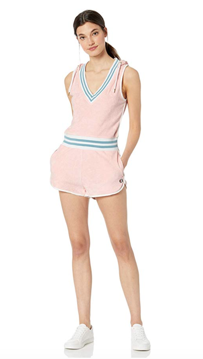 Champion Women's Life Terry Romper (L, XL, XXL) (Primer Pink) $10-$11 + Free Shipping w/Prime or Free with orders $25 or more