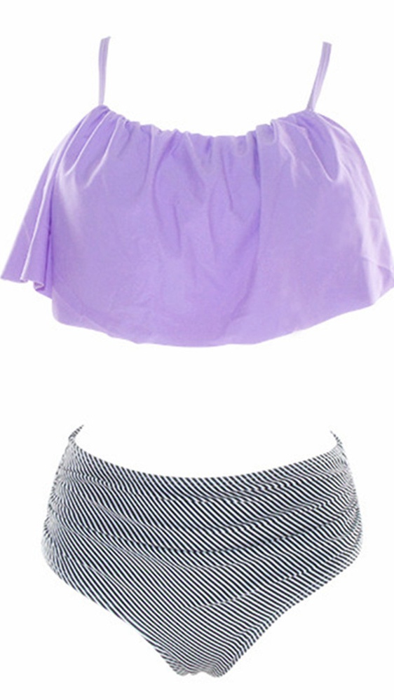 purple bathing suits