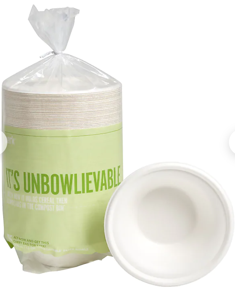 125-Count 12 Oz Perk Compostable Paper Bowls $8 + Free Shipping