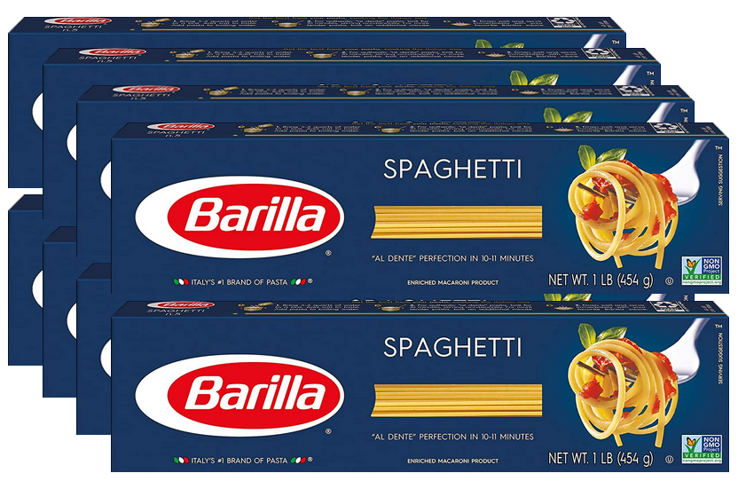 8-Pk 16-Oz Barilla Spaghetti Pasta $7.46 w/ S&S + Free Shipping w/ Prime or on $25+