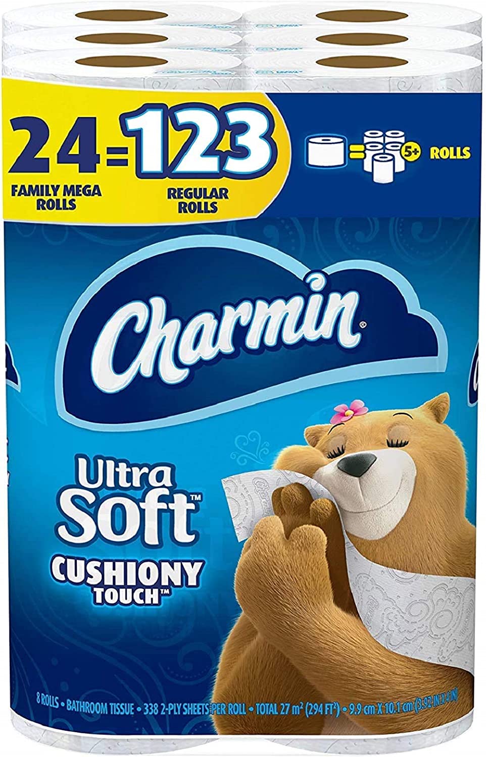 24-Count Charmin Ultra Soft Family Mega Rolls Toilet Paper