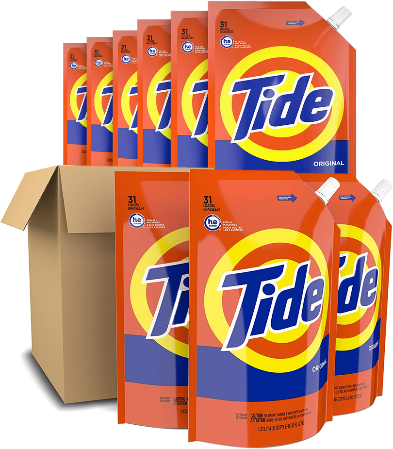 3-Pack 45-Oz Tide Liquid Laundry Detergent Pouches (Original) 3 for $30.87 ($10.29 each) w/ S&S + Free Shipping