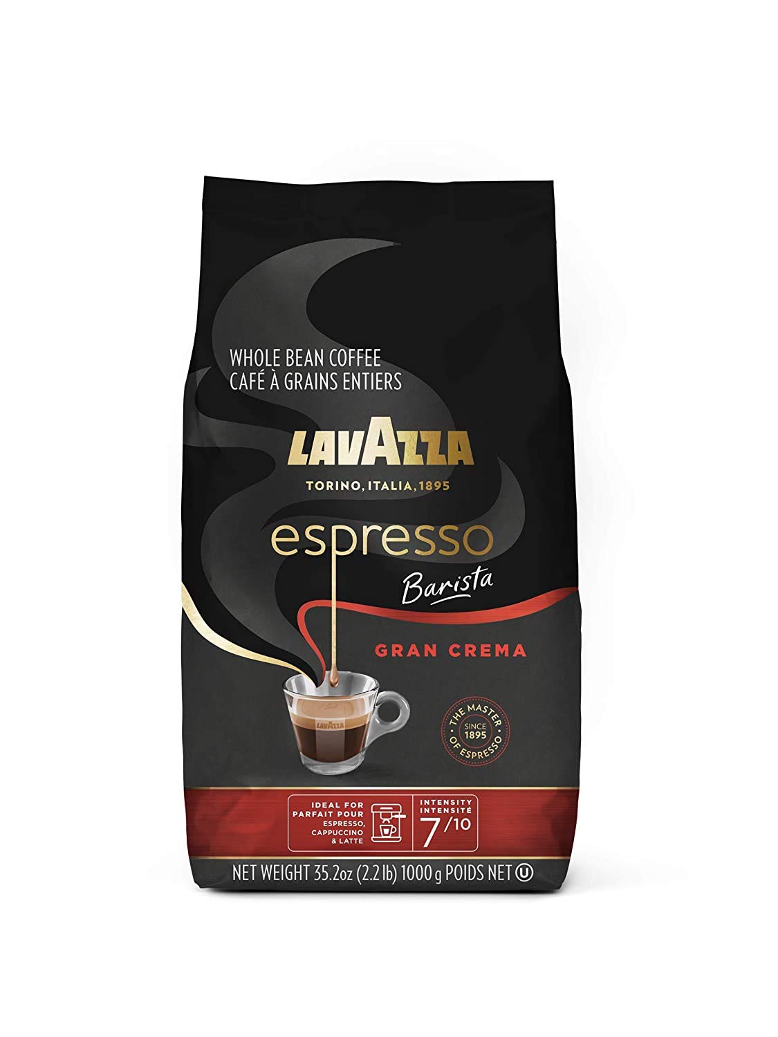 2.2-Lb Lavazza Espresso Barista Gran Crema Whole Bean Coffee (Medium Roast) $10.44 w/ S&S + Free Shipping w/ Prime or on $25+
