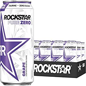 Rockstar Energy Drink Pure Zero Energy Drink, 3 Flavor Variety