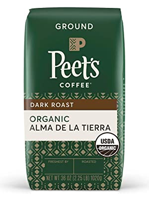 36-Oz Peet's Coffee Organic Alma de la Tierra Ground Coffee (Dark Roast) $12.95 w/ S&S + Free Shipping w/ Prime or on $25+