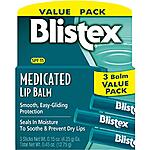 3-Pack 0.15oz Blistex Medicated SPF 15 Lip Balm $2.25 w/ Subscribe &amp; Save