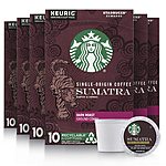60-Count Starbucks Dark Roast Coffee K-Cups (Sumatra) $23.75 &amp; More w/ S&amp;S