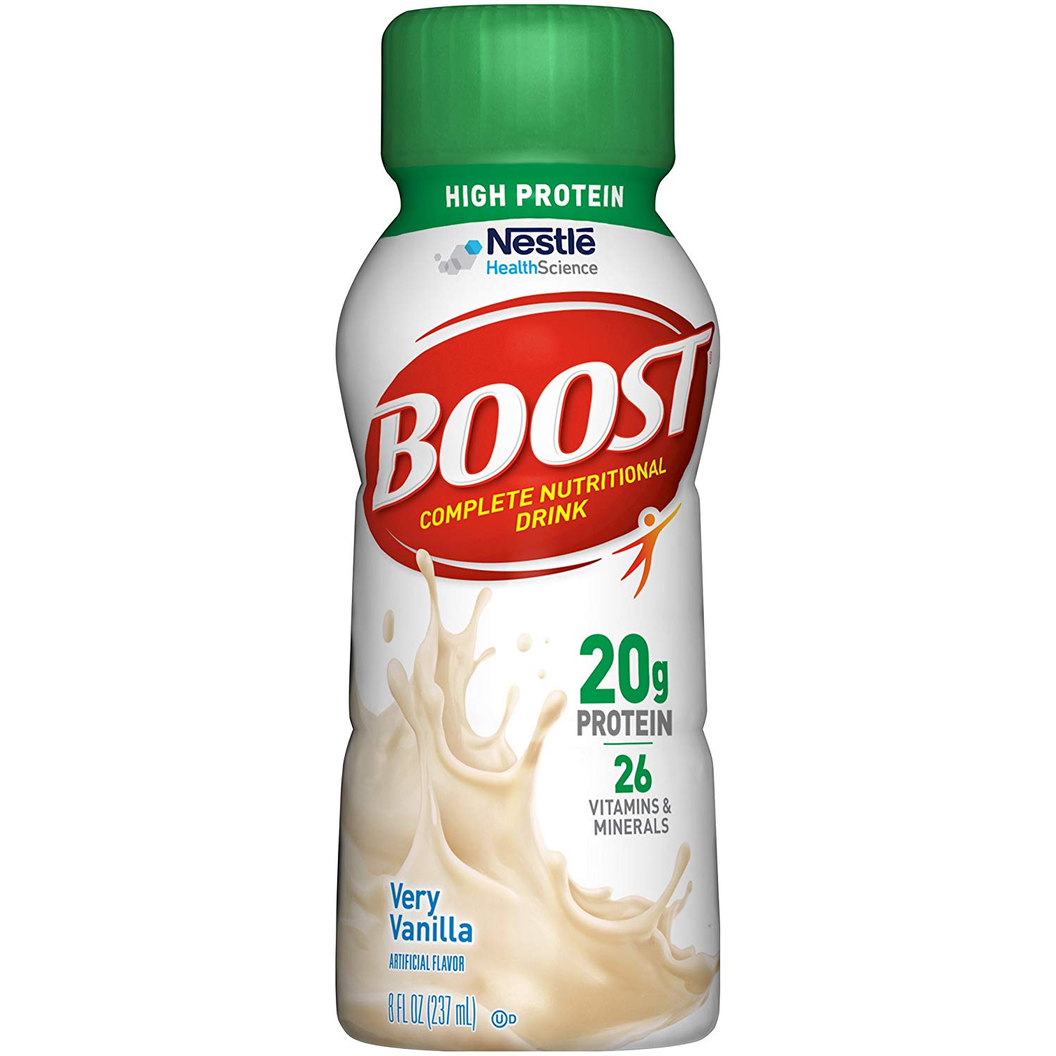 24-Count 8oz. Boost High Protein Complete Nutritional Drink (Very Vanilla) $15.36 w/ S&S + Free S&H