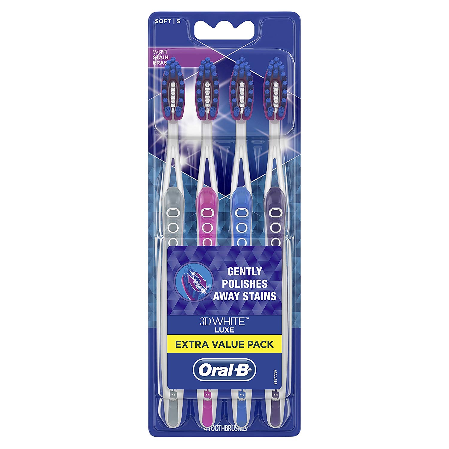 4 Count Oral B 3d White Luxe Pro Flex Toothbrush Soft Page 3