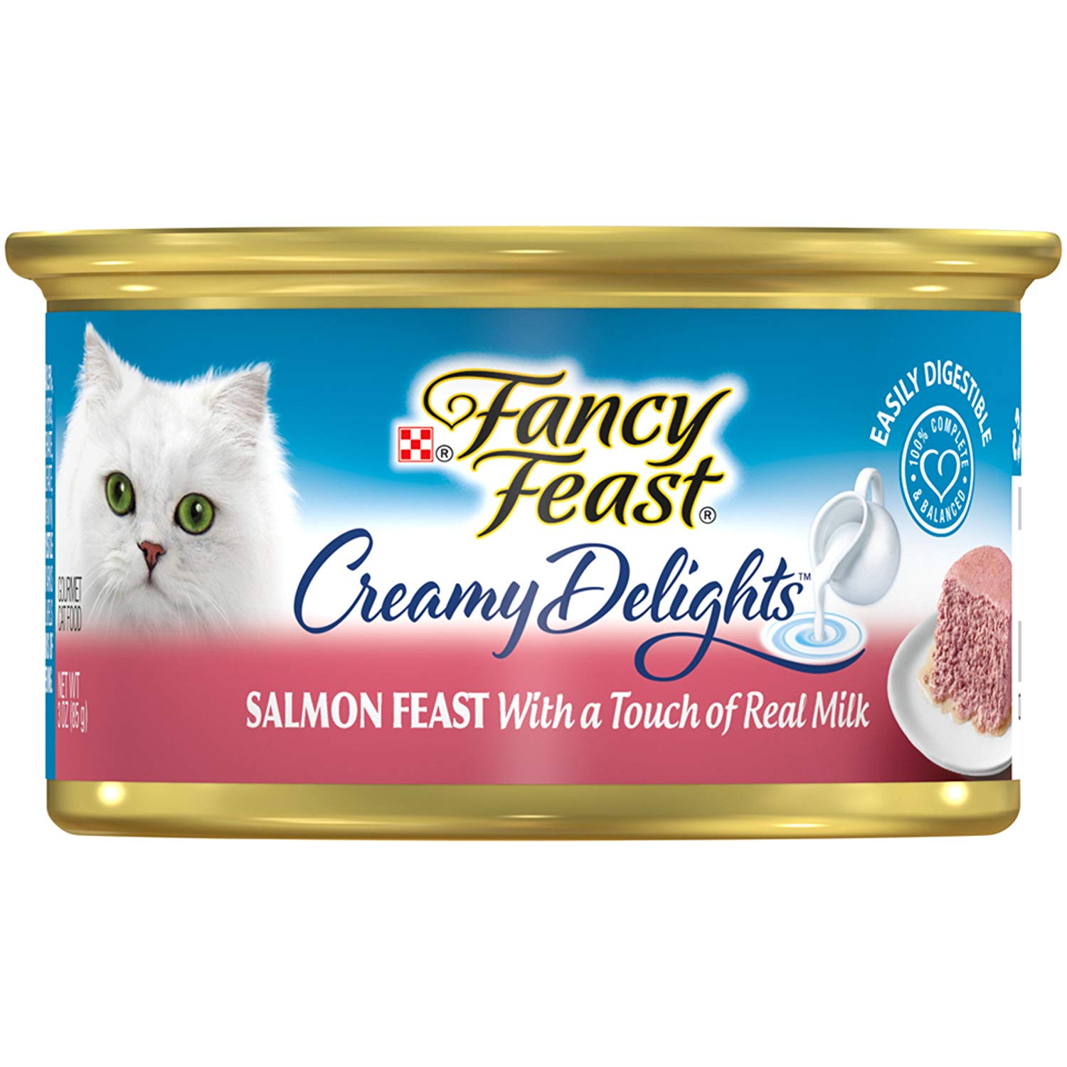 24 Ct 3oz Purina Fancy Feast Adult Canned Wet Cat Food Creamy