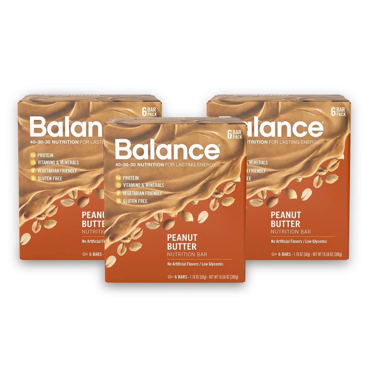 18-Count 1.76-Oz Balance Protein Bar (Peanut Butter) $9.95 w/ S&S + Free S/H