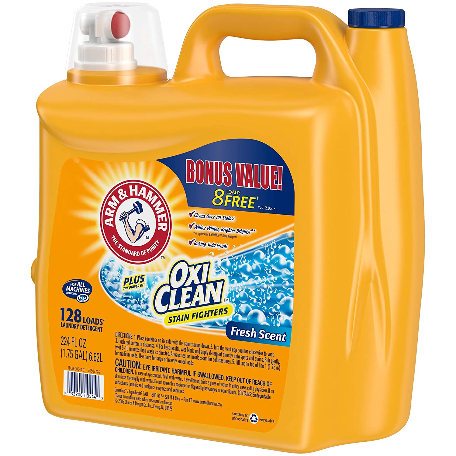 224-Oz Arm & Hammer Laundry Detergent Plus Oxiclean 3 for $25.91 ($8.64 each) + Free Shipping