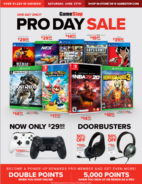 Gamestop Pro Days Sale Sid Meier S Civilization Vi Switch 14 More Free Store Pickup - $25 roblox gift card gamestop lol boys