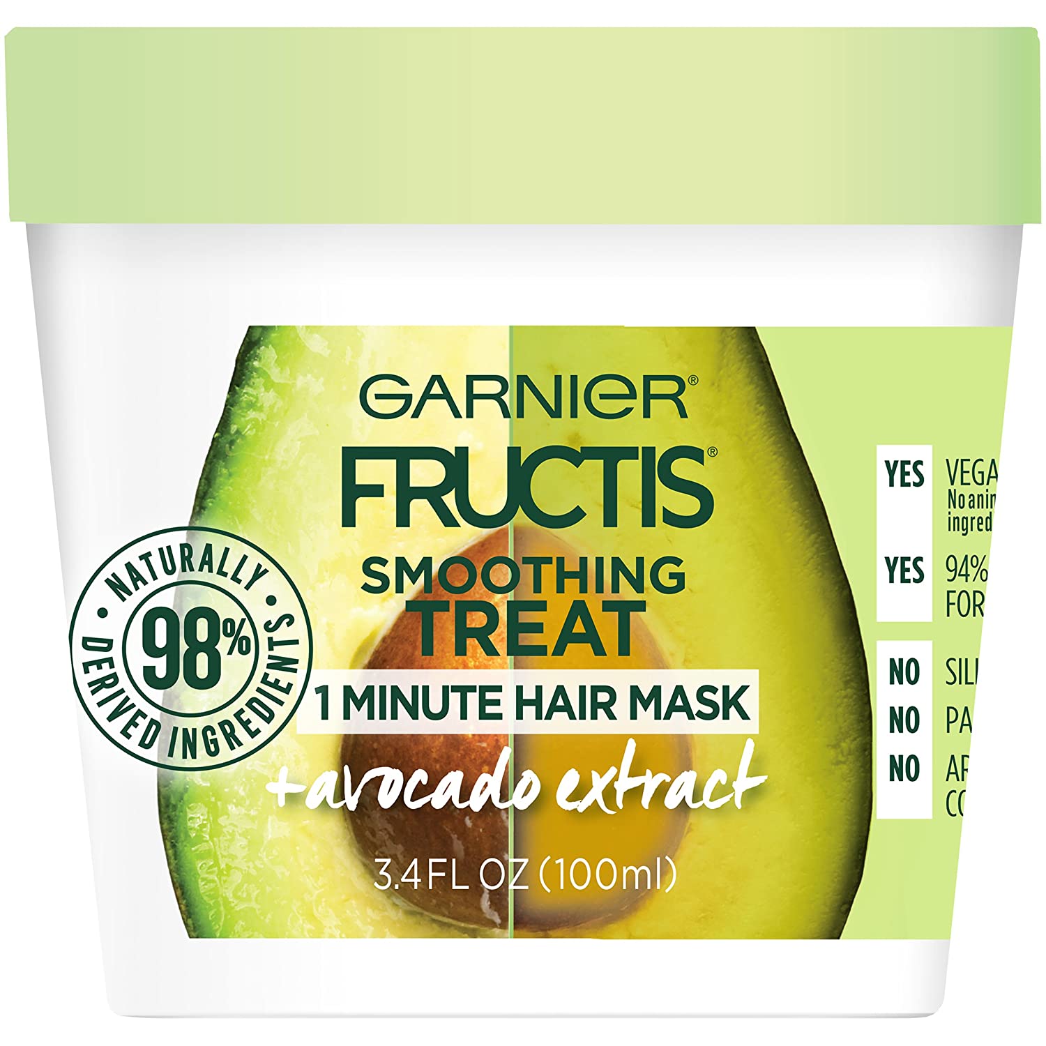 3.4-Oz Garnier Fructis Smoothing Treat 1 Minute Hair Mask w/ Avocado Extract $0.85 w/ S&S + Free Shipping w/ Prime or on $25+