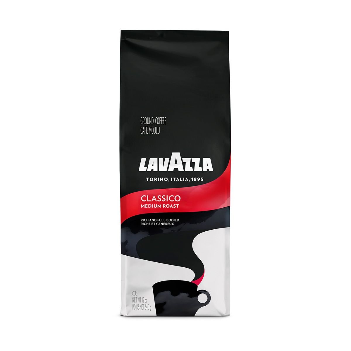 12-Oz Lavazza Classico Ground Coffee Blend (Medium Roast) $4.25 w/ S&S + Free Shipping w/ Prime or on $25+
