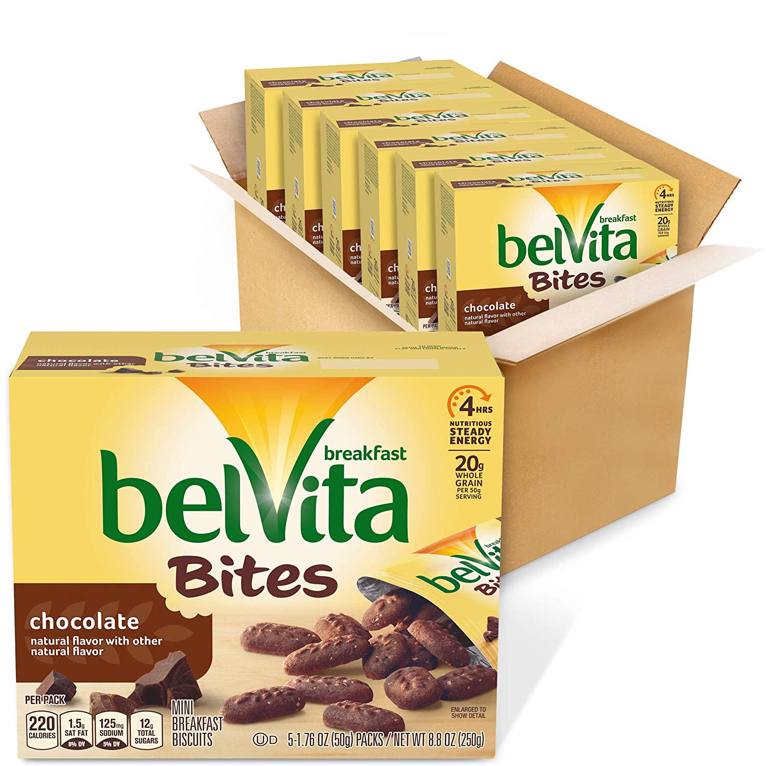 6-Pack 5-Count belVita Mini Breakfast Biscuits Bites (Chocolate) $7.86 w/ S&S + Free Shipping w/ Prime or on $25+