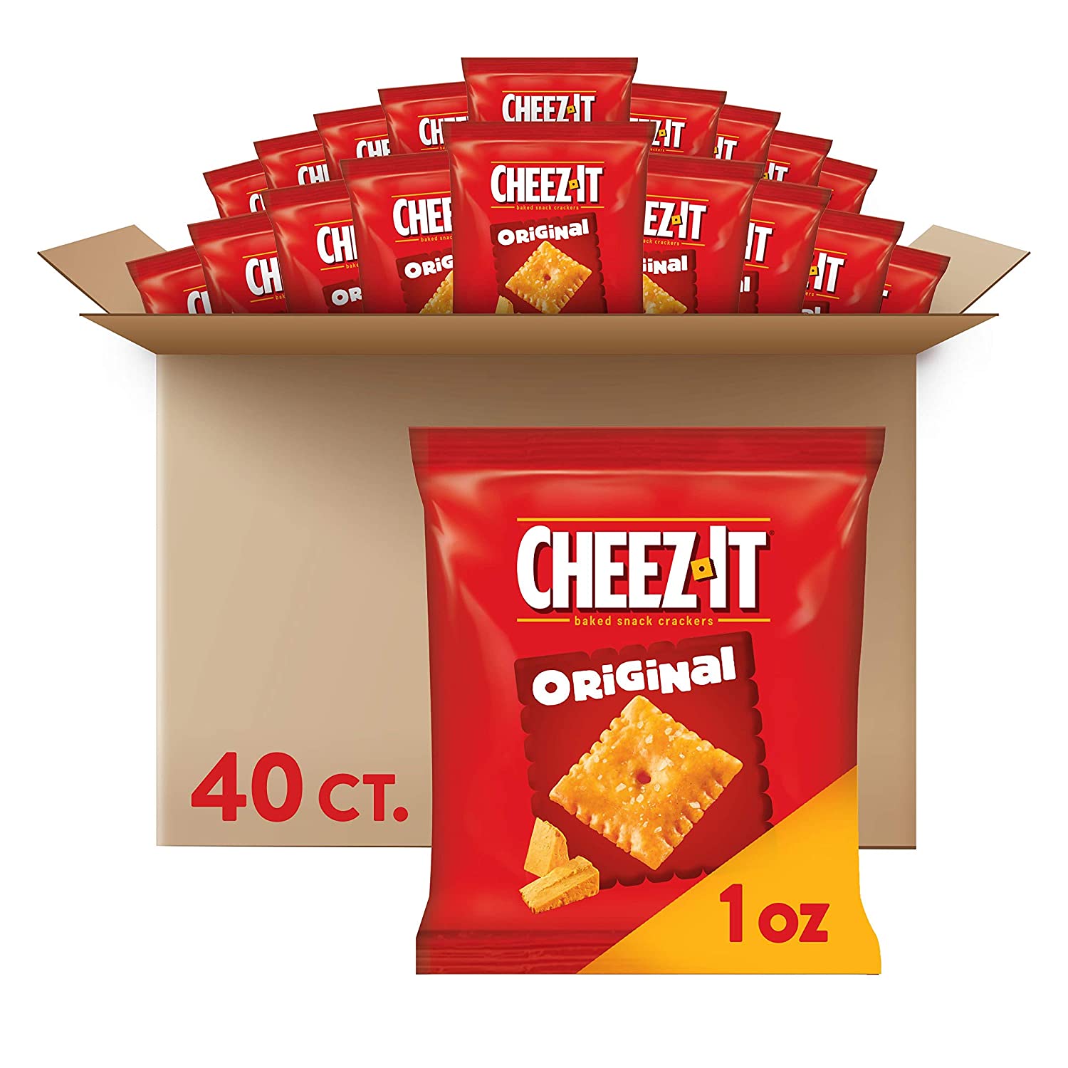 40-Count 1oz Cheez-It Baked Snack Cheese Crackers (Original) $8.53 w/ S&S + Free Shipping w/ Prime or $25+