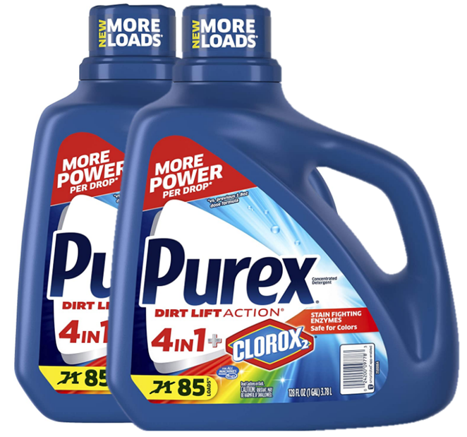 28-Oz Purex Liquid Laundry Detergent Plus Clorox2) (Original Fresh) 2 for $10.18 ($5.09 each) + Free Shipping w/ Prime or on $25+