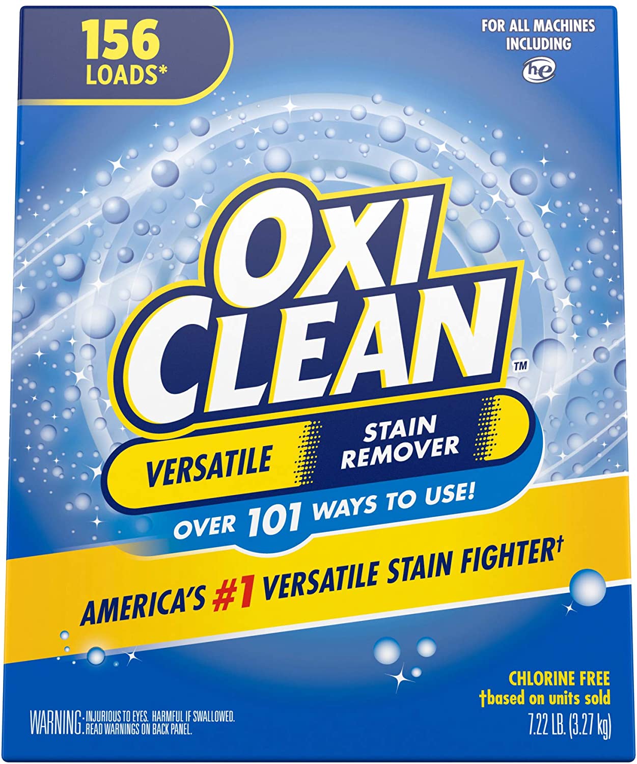 7.22-Lb OxiClean Versatile Stain Remover Powder $9.84 w/ S&S + Free Shipping w/ Prime or on $25+