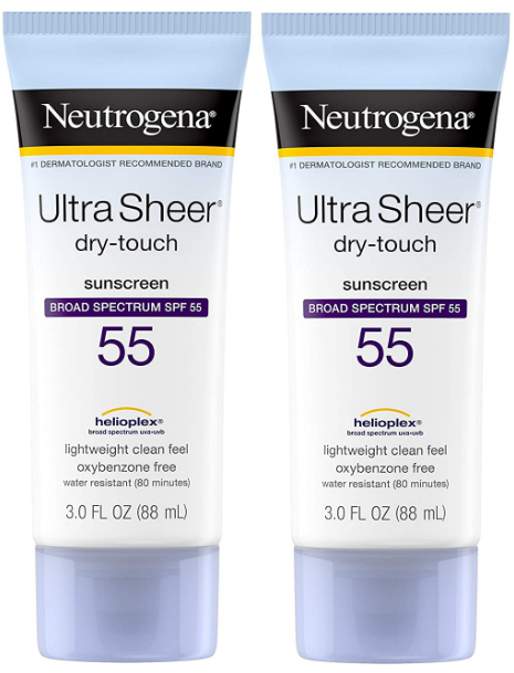 3-Oz Neutrogena Ultra Sheer Dry-Touch Sunscreen Lotion 2 for $9.96 w/ S&S + Free Shipping w/ Prime or $25+