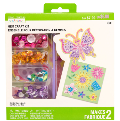 Creatology Kids' Gem Craft Kits: Butterfly, Fox & Bird, Unicorn & More $4.19 + Free Store Pickup at Michaels or FS on $59+