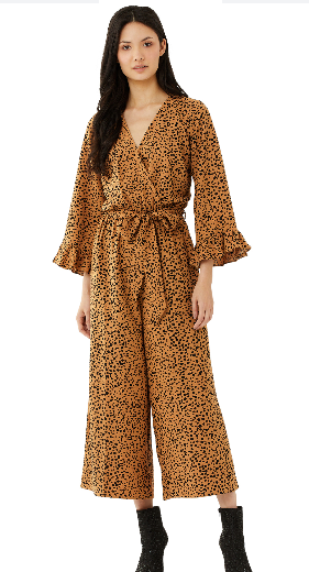 Scoop Women's Tie Front Jumpsuit with Ruffle Long Sleeves $11, Scoop Women's Ruffle Hem Blouse (various) $6 & More + FS w/ Walmart+ or FS on $35+