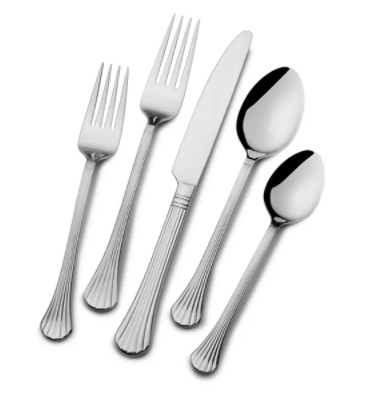 51-Pc International Silver Cascade Collection Stainless Steel Flatware Set (Service for 8) $28 & More + 6% SD Cashback + Free S/H or Free Store Pickup at Macys