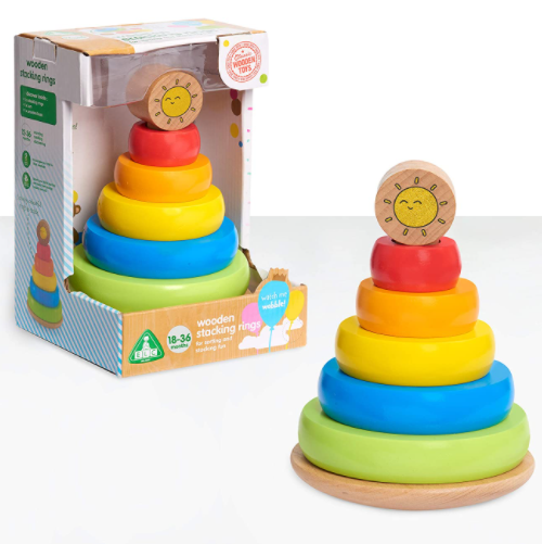 Early Learning Centre Wooden Stacking Rings Toy $4.87 & More + FS w/ Amazon Prime or FS on $25+