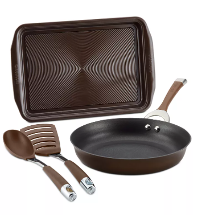 4-Pc Circulon Symmetry Hard Anodized Nonstick Cookware Set w/ Fry Pan, Cookie Pan & 2 Nylon Tools $29.93 After $10 in Slickdeals Cashback + Free Shipping