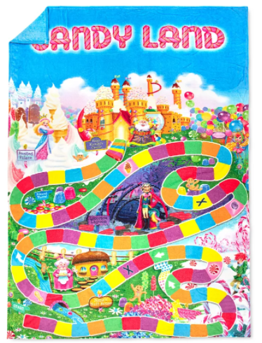 60" x 90" Hasbro Game Blanket w/ Accessories: Candyland, Twister, Connect 4 or Chutes & Ladders $21 Each + 6% SD Cashback + Free Store Pickup at Macys or FS on $25+