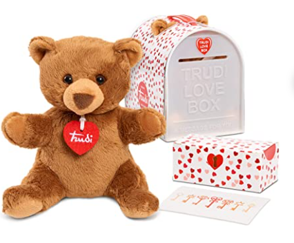 Trudi Premium Italian Designed Plush Toys: 6.3" Bear or Rabbit w/ Love Letterbox & Card $8, 22" Giant Teddy Bear Plush $13 + FS w/ Amazon Prime or FS on $25+