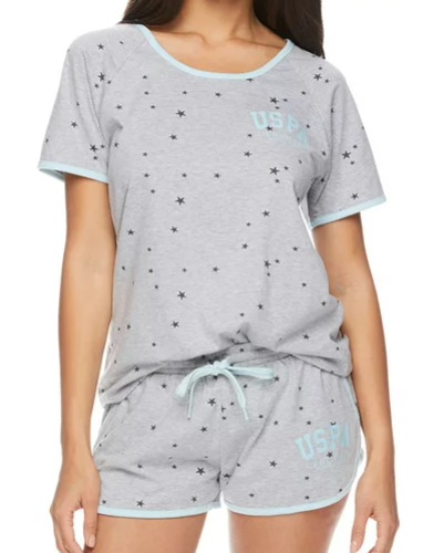 2-Pc U.S. Polo Assn. Women's S/S Top & Shorts Pajama Set (various) $8.80 & More + FS w/ Walmart+ or FS on $35+