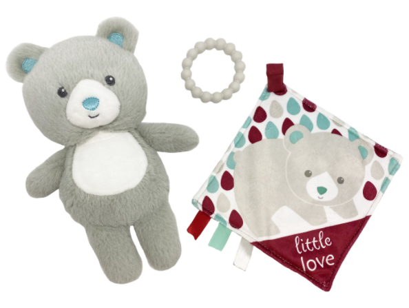 3-Piece Spark. Create. Imagine. 8" Stuffed Teddy Bear, Silicone Teething Ring & On the Go Security Blanket Set $5.98 + FS w/ Walmart+ or FS on $35+