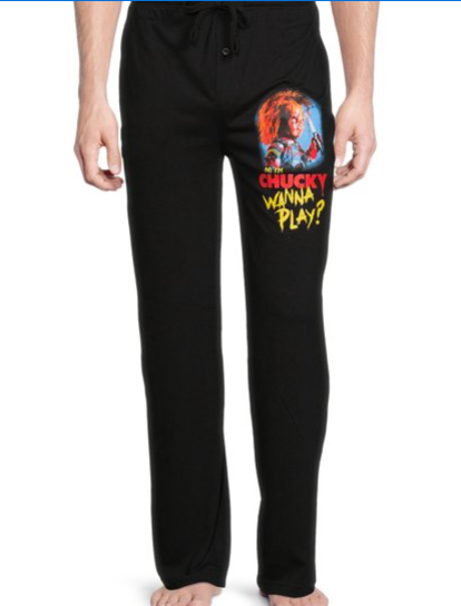 Men's Halloween Pajama Lounge Pants: Chucky or Michael Myers