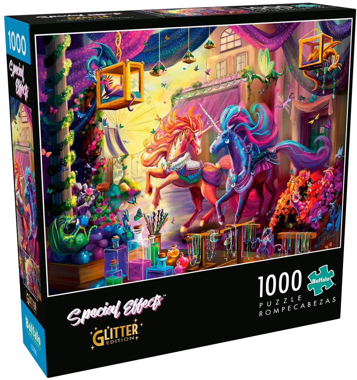 1000-Piece Buffalo Games Twilight Marketplace Glitter Edition Jigsaw Puzzle $6.97 + FS w/ Amazon Prime or FS on $25+
