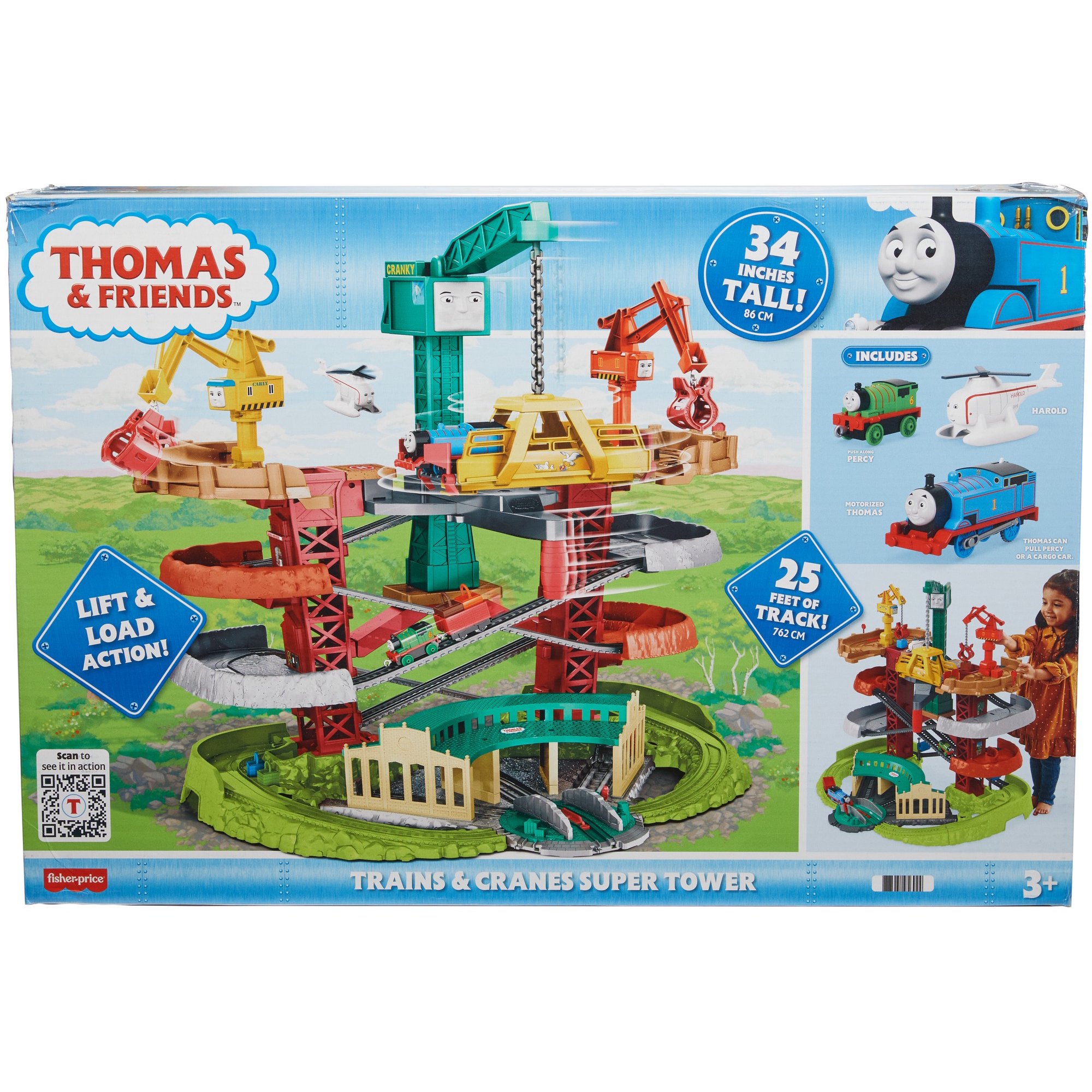 Thomas & Friends Trains & Cranes 34" Tall Super Tower Motorized Playset $66.40 + Free Shipping