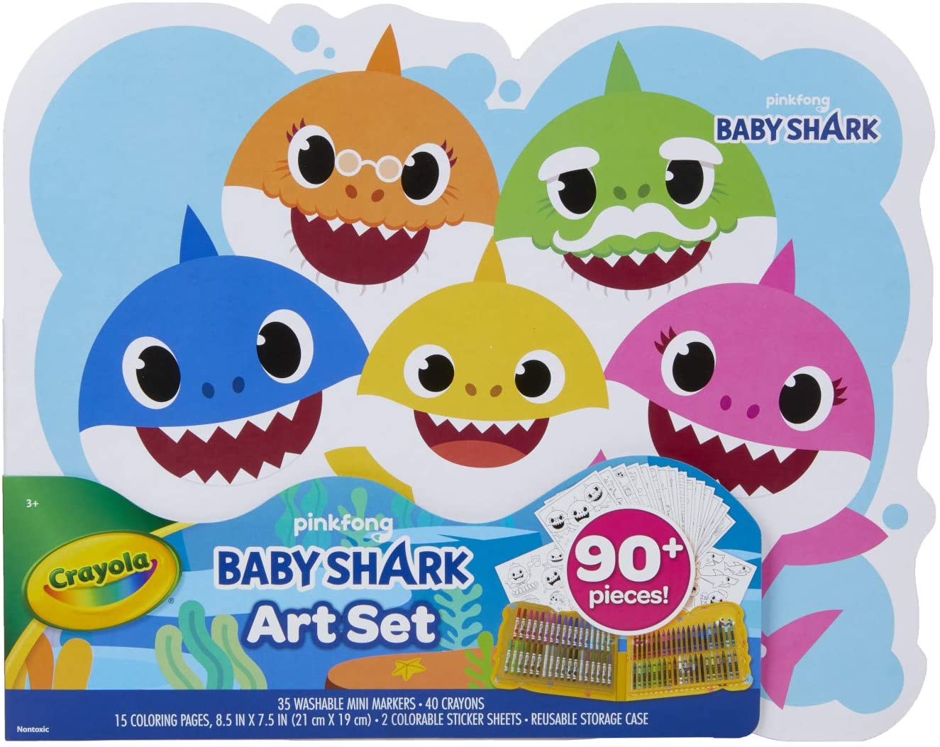 90-Piece Crayola Baby Shark Kids' Art Set $9.96 + FS w/ Amazon Prime or FS on $25+