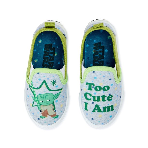 Toddler Boys' Character Sneakers: Star Wars Yoda Slip-On Sneakers $8, Baby Shark Bump Toe Casual Sneakers $7 & More + FS w/ Walmart+ or FS on $35+