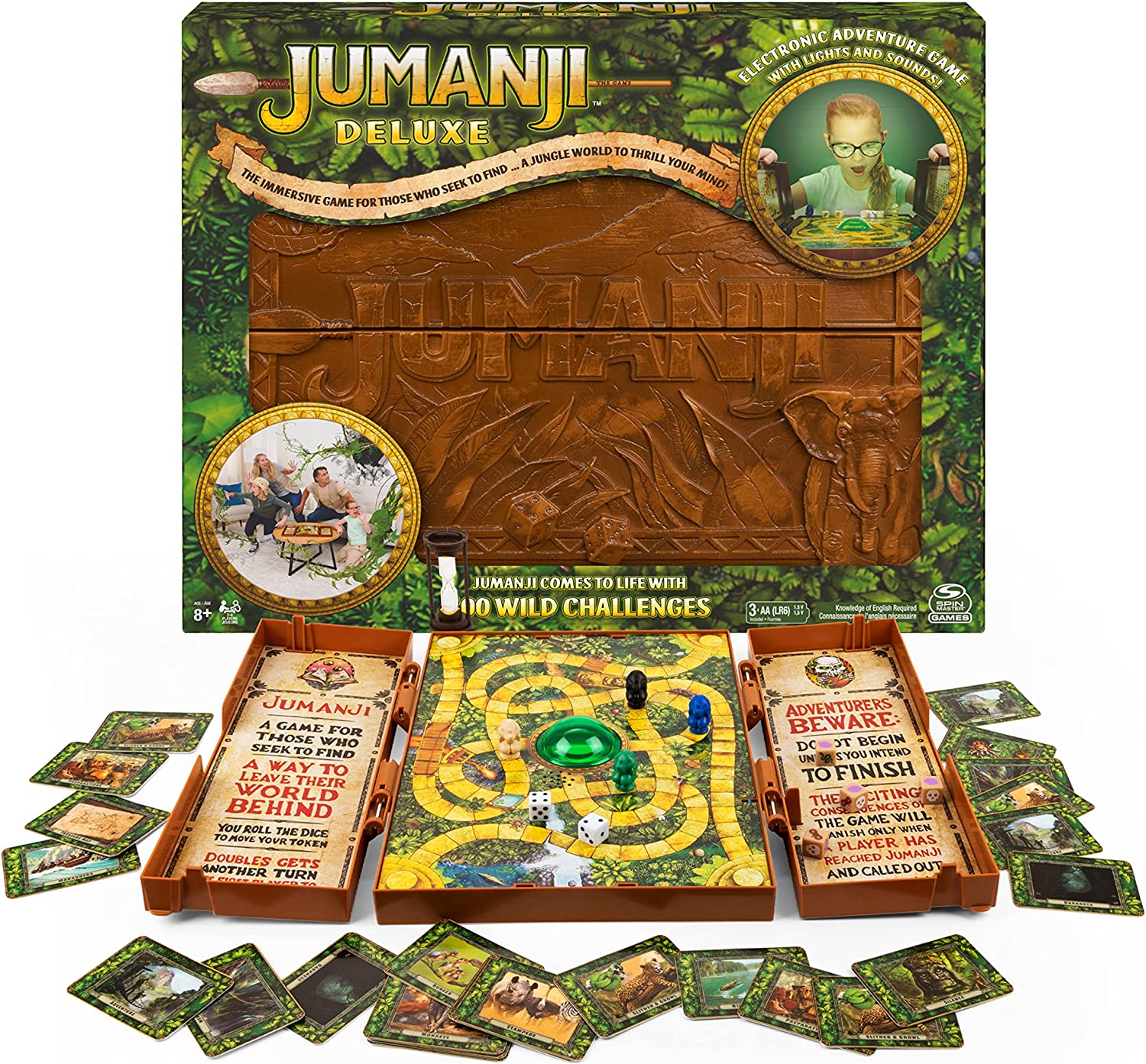 Spin Master Jumanji Deluxe Immersive Electronic Board Game w/ Lights & Sounds $29.97 + Free Shipping