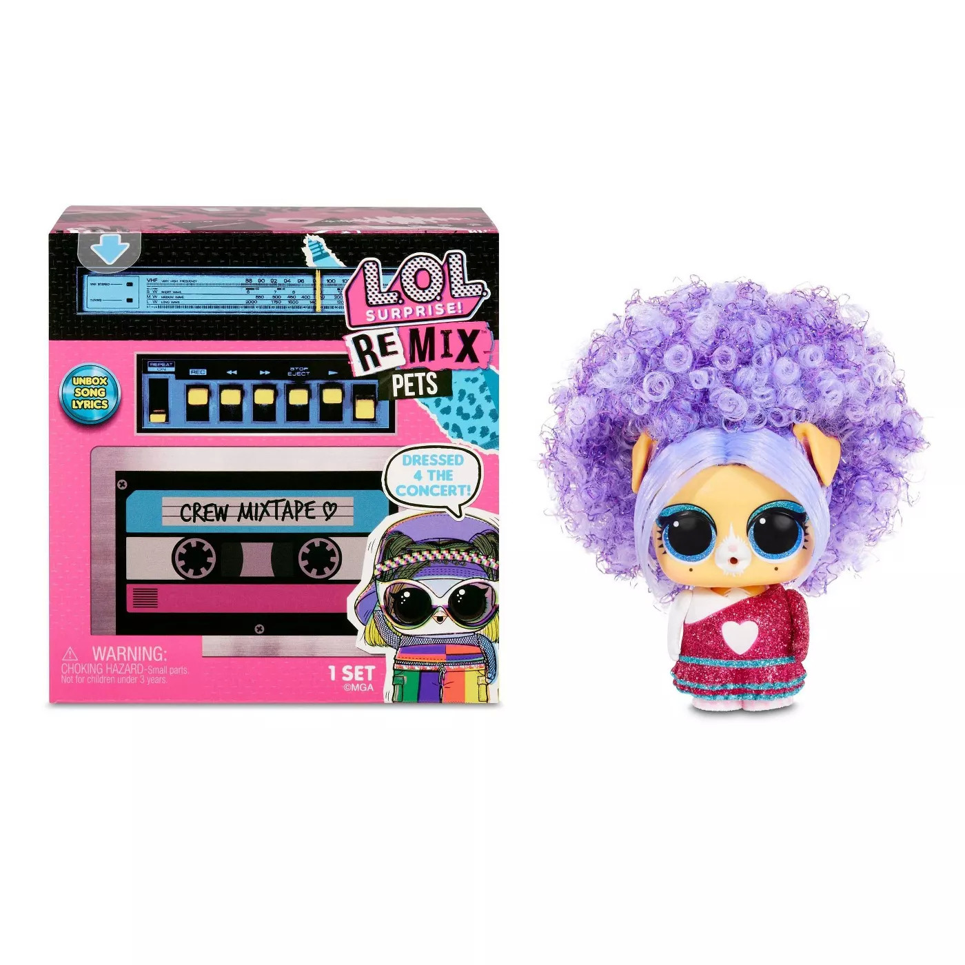 L.O.L. Surprise! Remix Pets w/ 9 Surprises with Real Hair & Surprise Song Lyrics $6.49 & More + Free Store Pickup at Target or FS on $35+