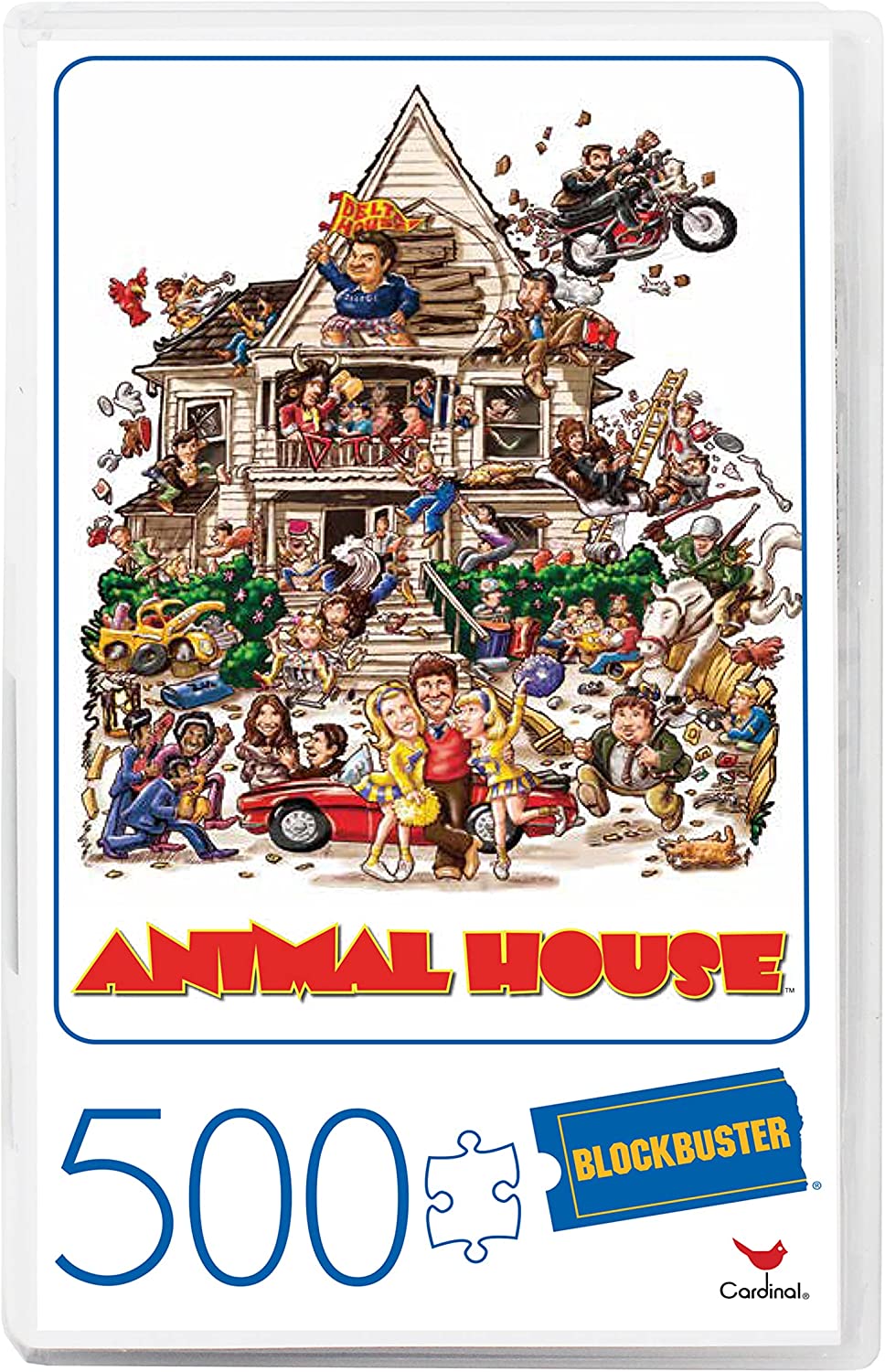 500-Pc Animal House Movie Jigsaw Puzzle in Plastic Retro Blockbuster VHS Video Case $3.09 + FS w/ Amazon Prime or FS on $25+