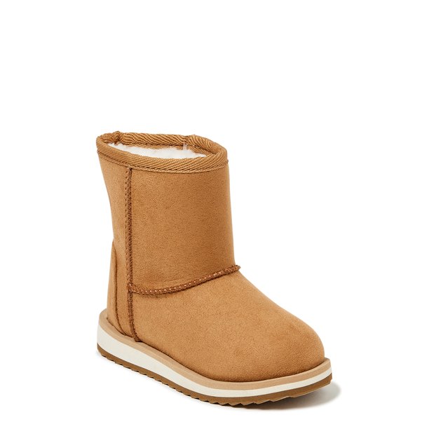 Wonder Nation Toddler Girls' Cozy Faux Shearling Winter Boots (Chestnut) $5.35 (YMMV) + FS w/ Walmart+ or FS on $35+