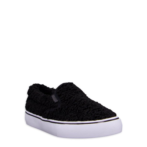 Lugz Women's Sammy Fleece Slip On Sneakers (Black or Off White) $10 + FS w/ Walmart+ or FS on $35+