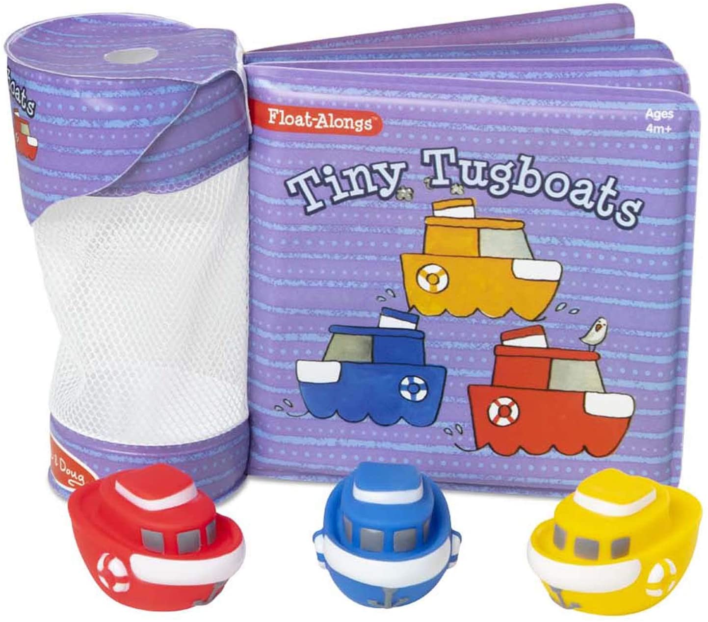 Melissa & Doug Kids' Float Alongs Children's Bath Book & 3 Floating Tugboat Bath Toys $7 + FS w/ Amazon Prime or FS on $25+