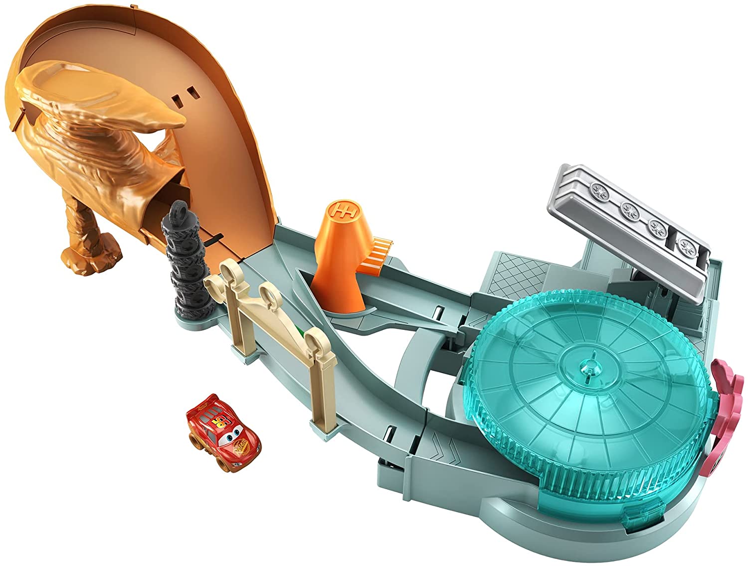 Disney Pixar Cars Mini Racers Radiator Springs Spin Out Playset w/ Lightning McQueen Vehicle $16 & More + FS w/ Amazon Prime, FS on $25+