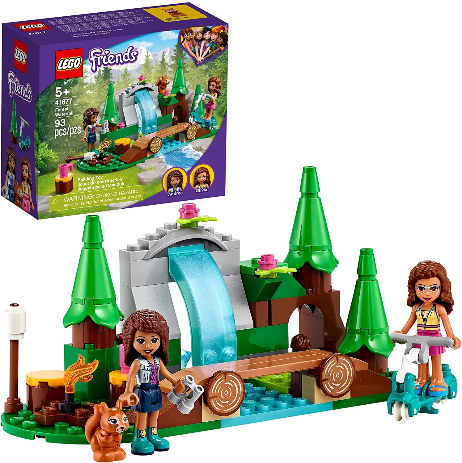 93-Pc Lego Friends Forest Waterfall Building Kit $6.50 + Free Shipping w/ Prime or on $25+